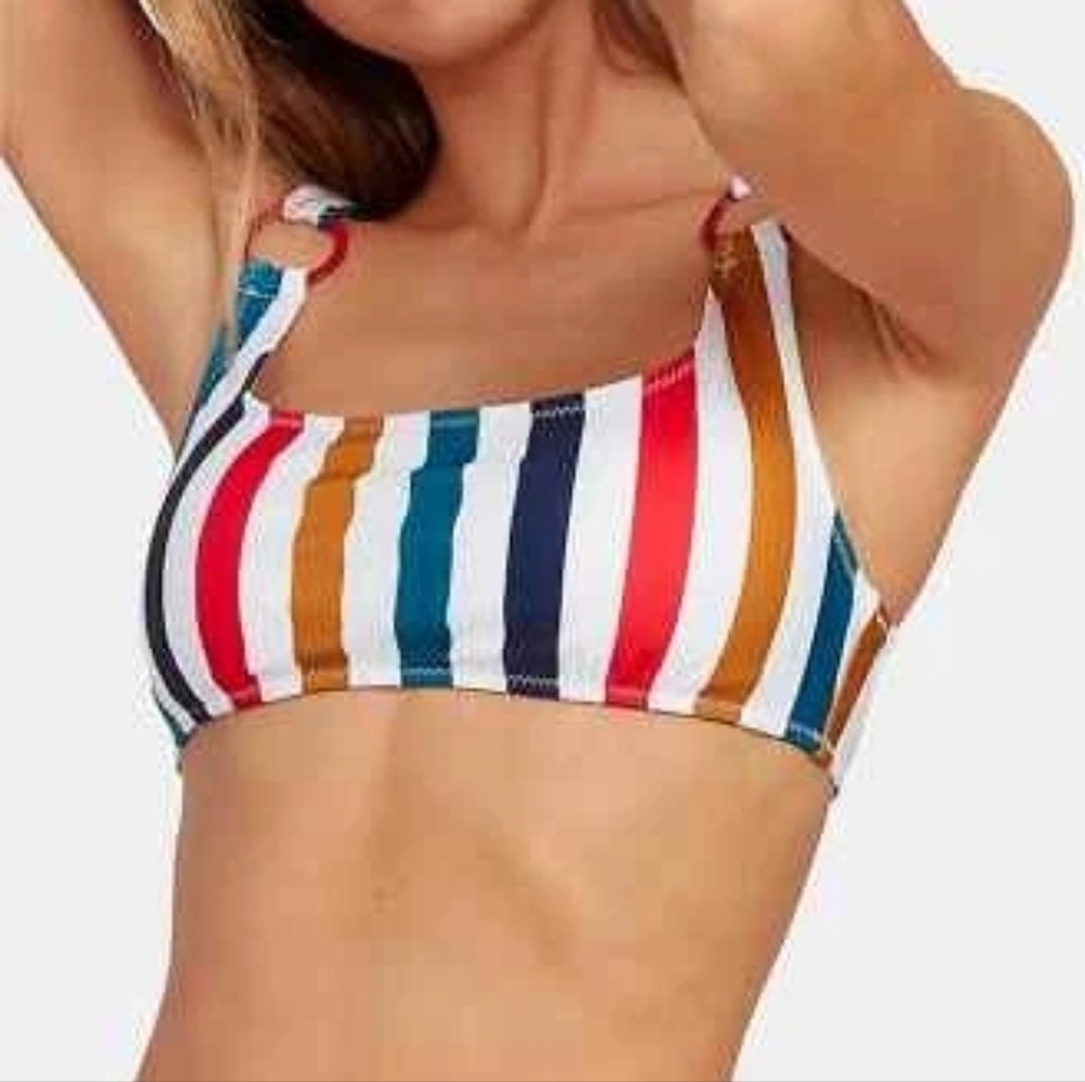 Volcome Striped Bikini Set